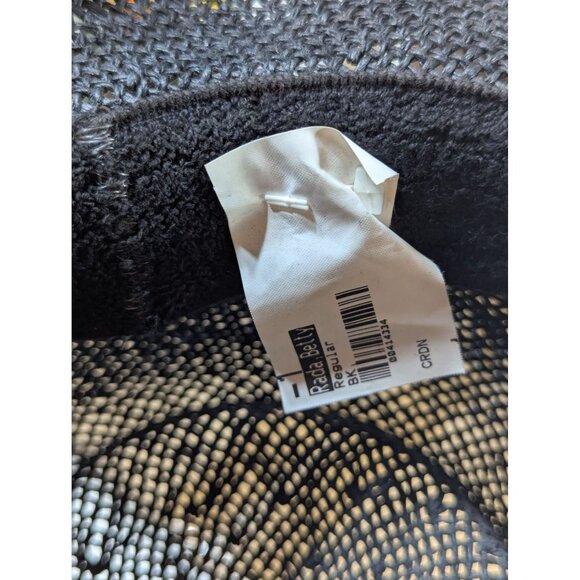 Greg Norman Black Straw Hat With Embroidered Shark Logo & Band Accent - Regular - Picture 3 of 3